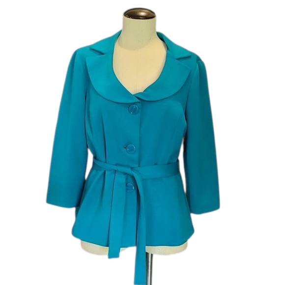 *SANDRO TURQUOISE BLAZER - Picture 1 of 7